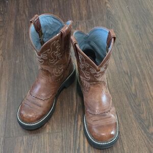 Women's ARIAT Fatbaby Brown Cowboy Boots